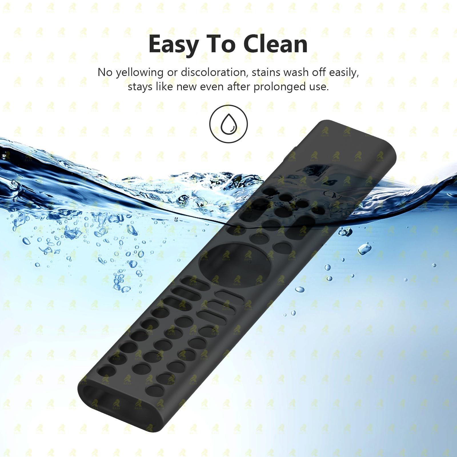 RAYA Silicone Protective Cover Compatible with Xiaomi Mi TV Remote | 2025 Edition Mi FX/F Series/F Pro/X Pro/X Series TV Remote Case [Remote Not Included] (Black) — Amazon image 7