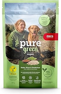 MERA Pure Green Adult (300g) | veganes Hundefutter mit Hafer, Hirse und Favabohne | sensitives Alleinfutter für ausgewachsene Hunde | gesund & nachhaltig product image