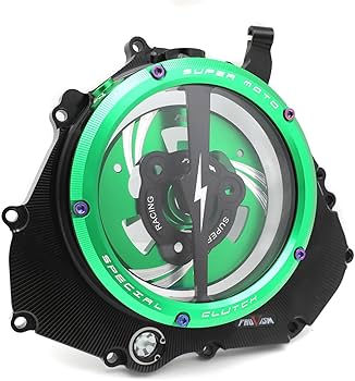 【新品・未開封】KC TOP PLATE Amazon.com: HongK- Motorcycle See Though Green Clear Clutch Cover