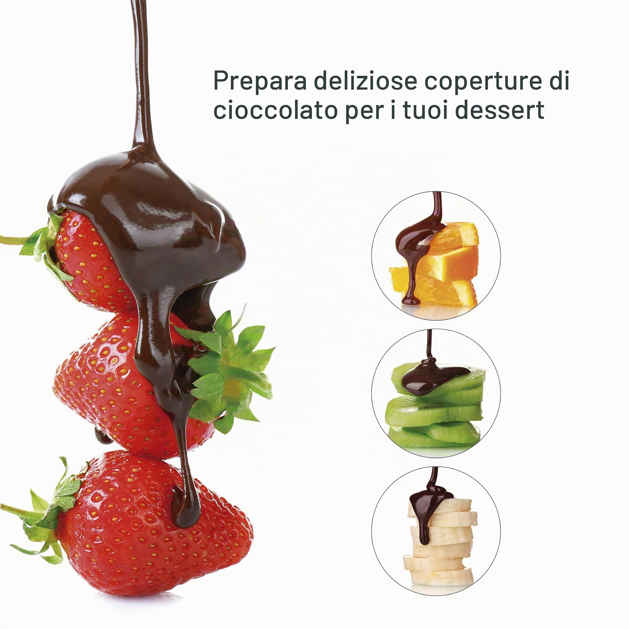 Lacor 69317- Bagnomaria Cioccolato 70 W