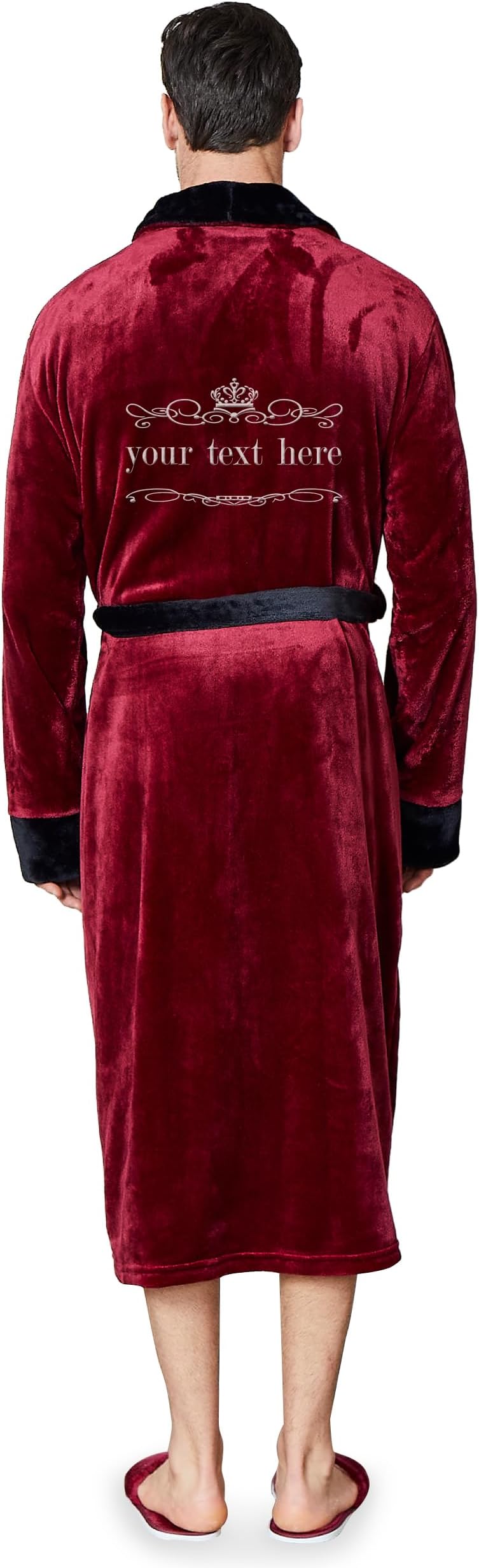 Mens Robe Personalized - Custom Bathrobe Men, Monogram Plush Robes for Men, Gift for Him