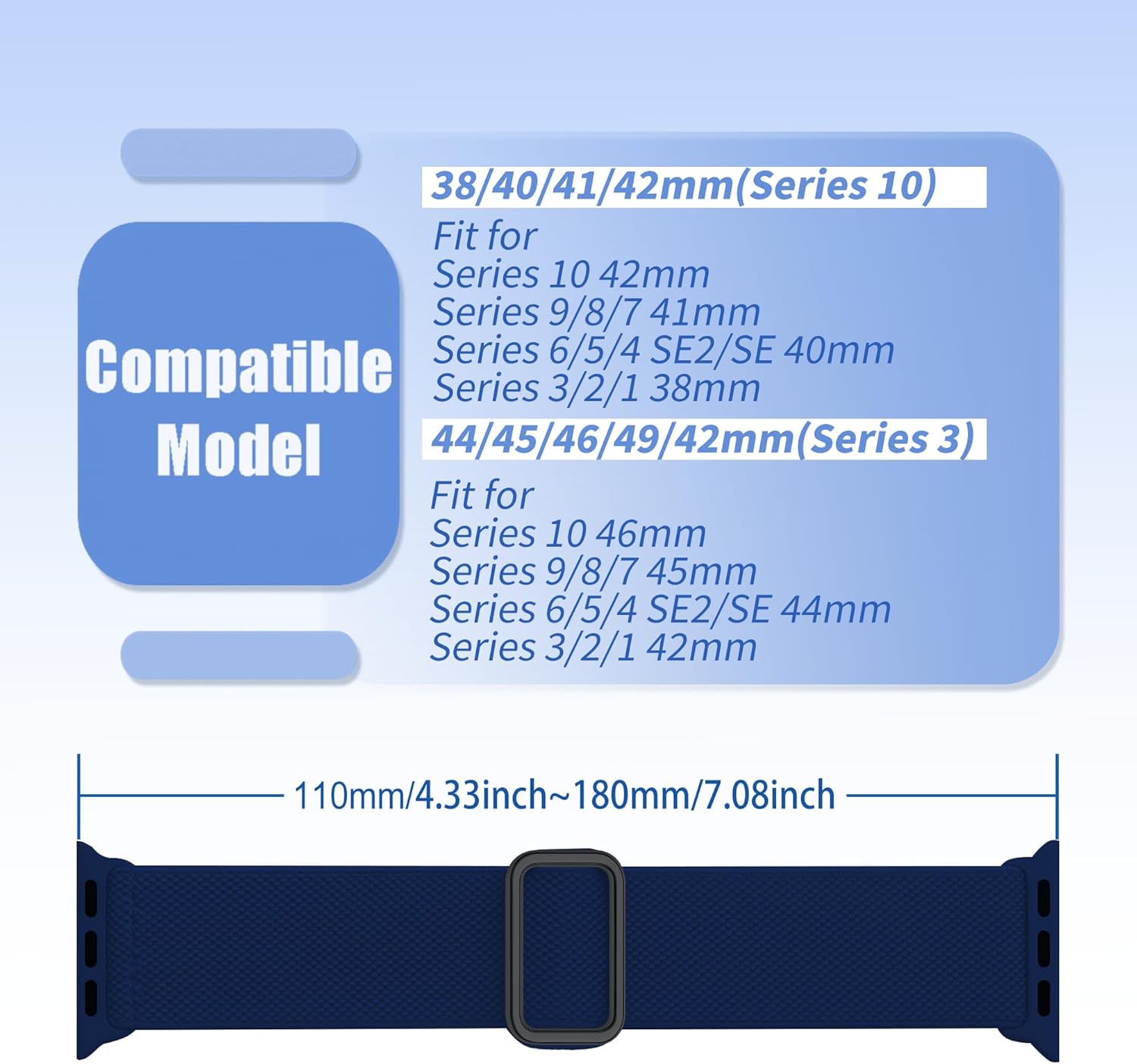 4 Pack Stretchy Solo Sport Band Compatible with Apple Watch Bands 40mm 44mm 45mm 46mm 42mm 41mm 49mm 38mm Women Men Nylon Elastic Loop Braided Strap for iWatch Series 11 10 9 8 7 6 5 4 Ultra SE 3 2 1 - Image 2