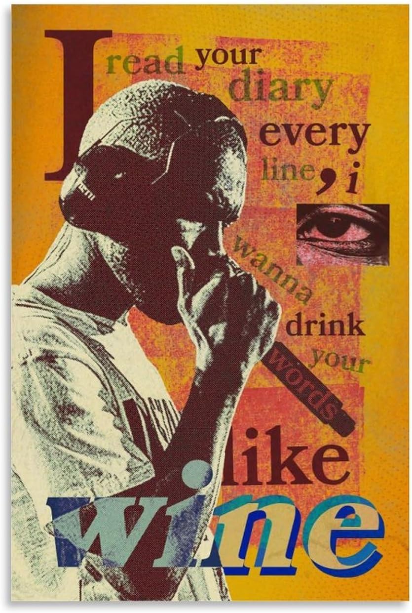 RVEDEVEXE Frank Poster Ocean Music Vintage Posters for Room Aesthetic Canvas Wall Art Bedroom Decor12x18inch(30x45cm)