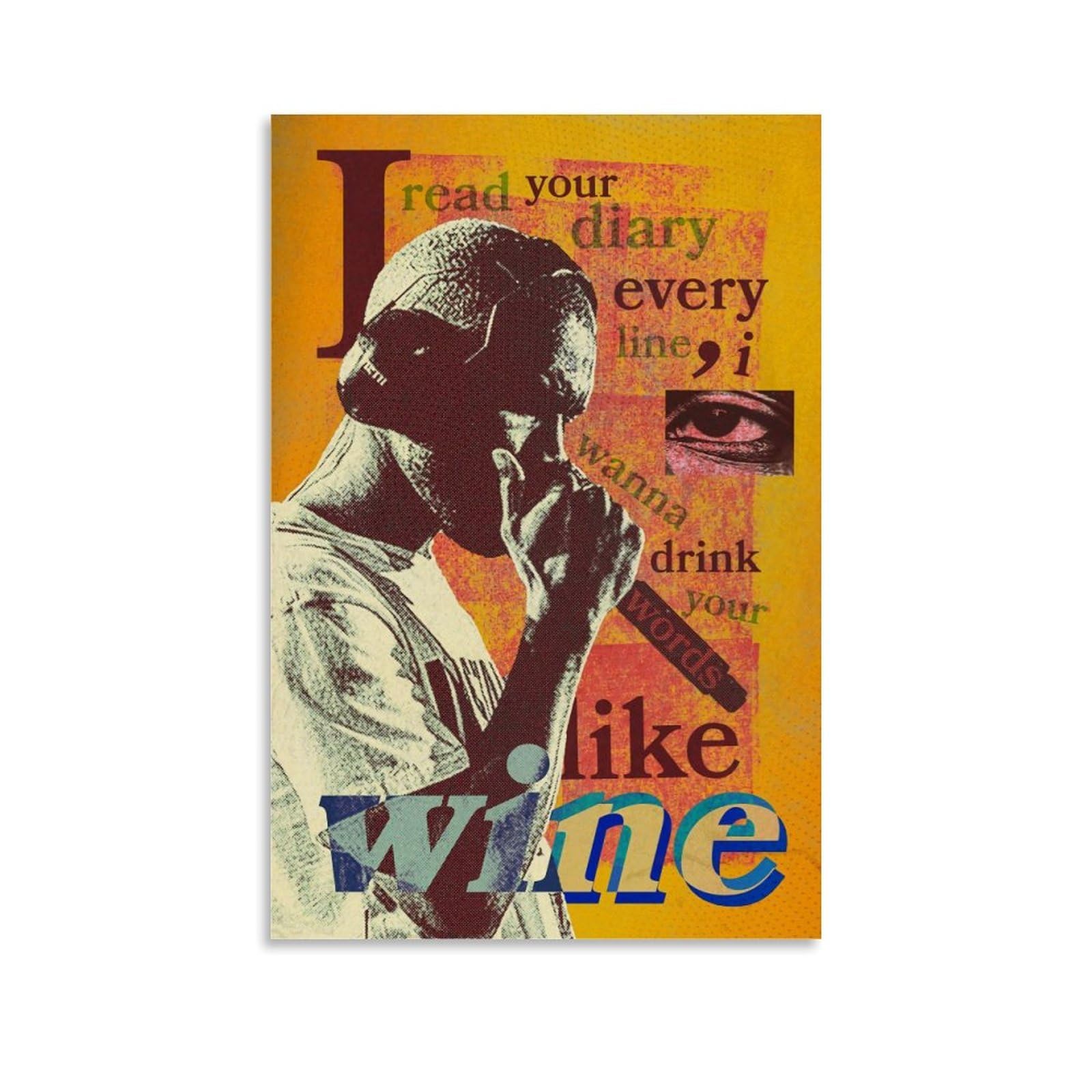 RVEDEVEXE Frank Poster Ocean Music Vintage Posters for Room Aesthetic Canvas Wall Art Bedroom Decor12x18inch(30x45cm)