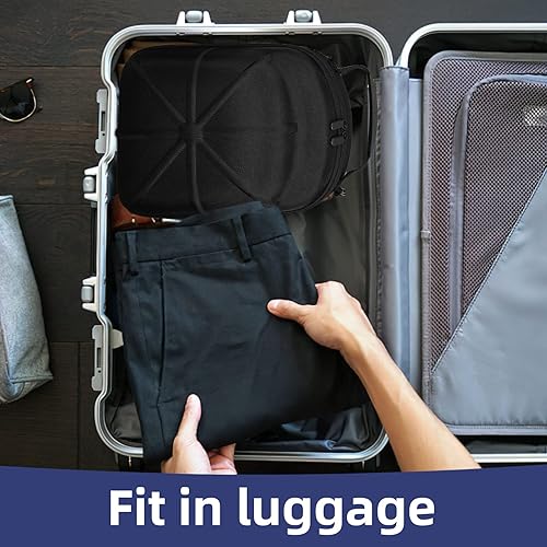 Miniatura 7 de Estuche para gorra de béisbol, estuche de viaje para casco duro, soporte para gorras, organizador de gorras de béisbol, con capacidad para hasta 6