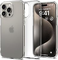 Vista 86 de Spigen Funda para iPhone 14 Pro Max, ultra híbrida, sin anillo magnético, antiamarilleo, transparente