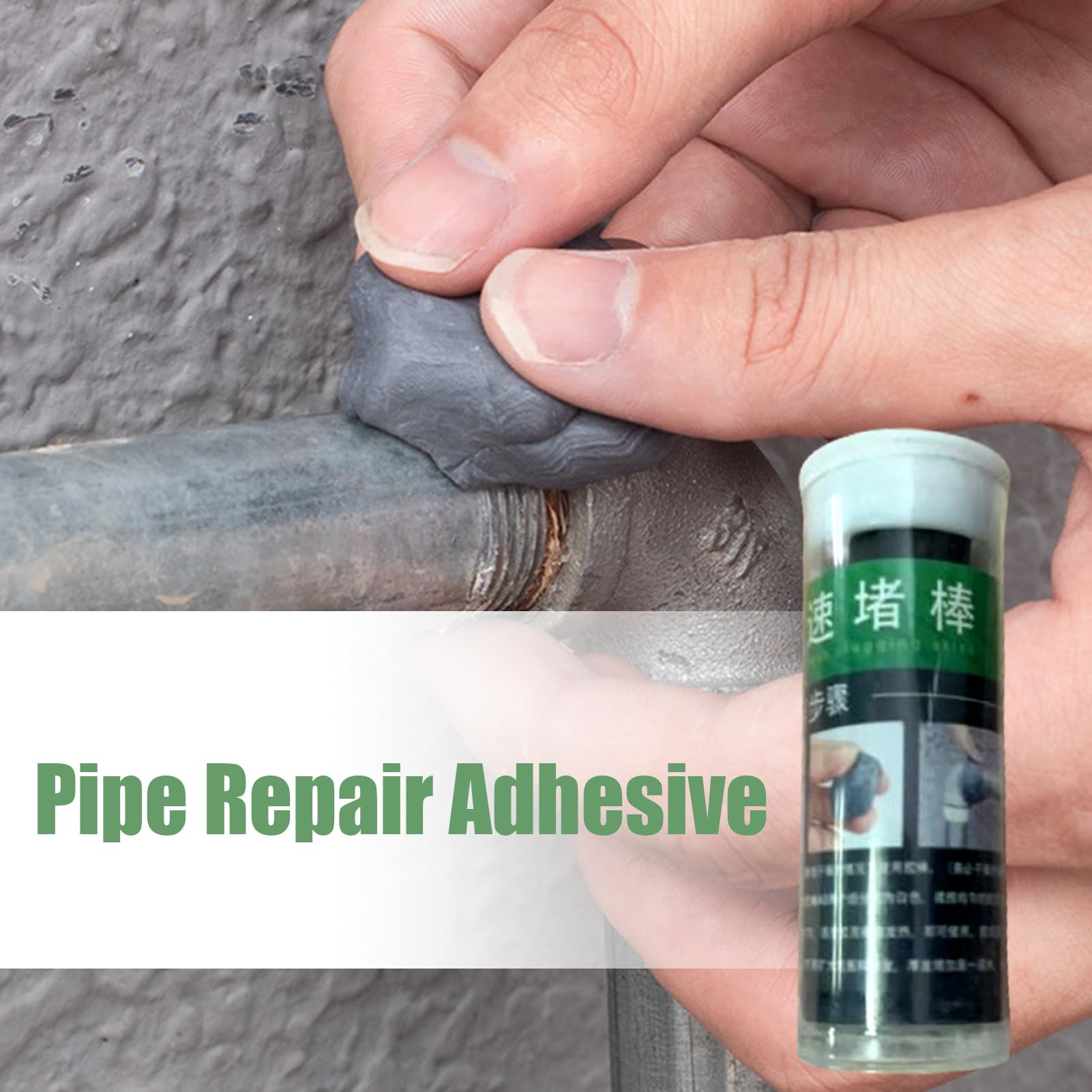 Stucco Riempitivo Metallico - Epossidico Per Riparazione Rapida Di Perdite | Sigillante Per Riparazione E Montaggio Stick Di Mastice Adesivo Permanente