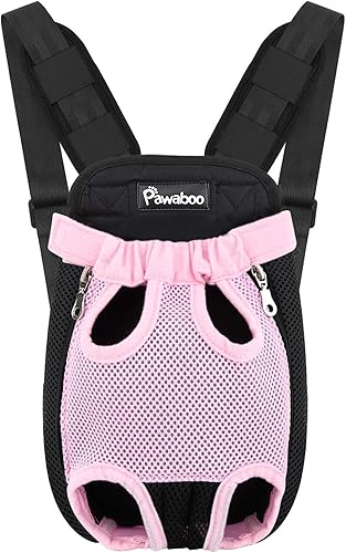 Miniatura 6 de Pawaboo Paquete de 2 cuencos plegables para perros y mochila transportadora de mascotas, tamaño S