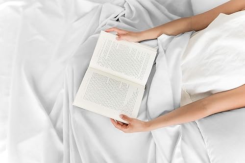 Miniatura 6 de Sábanas de tamaño individual  Sábanas refrescantes y transpirables  60% poliéster, 40% rayón derivado del juego de sábanas de bambú, 300 hilos para