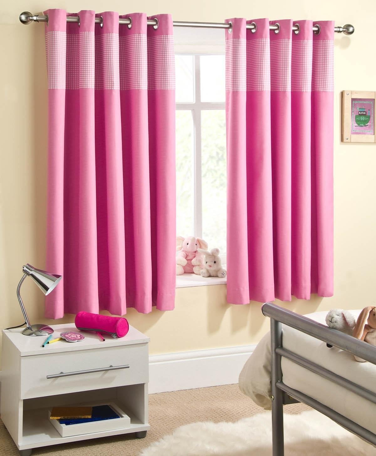 Sweetheart Blockout Eyelet Curtains Pink 66x72
