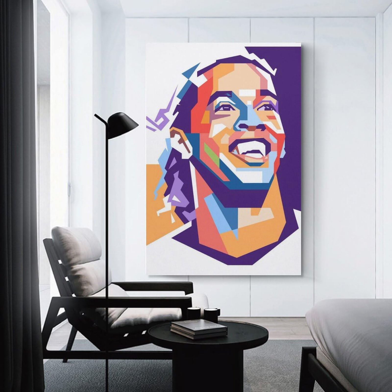 Amazon.co.jp: サッカー選手ロナウジーニョ キャンバスアート