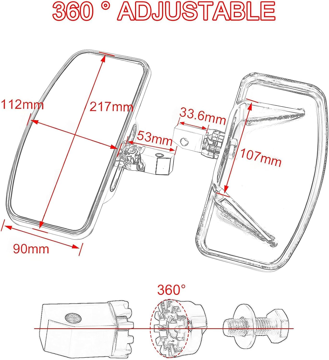 Adjustable Motorcycle Floorboards, Universal Driver & Passenger Foot Pegs Footboard Accessories Compatible with Honda VTX1300/1800 Shadow 1100 Yamaha V Star 650 Suzuki C50 Kawasaki