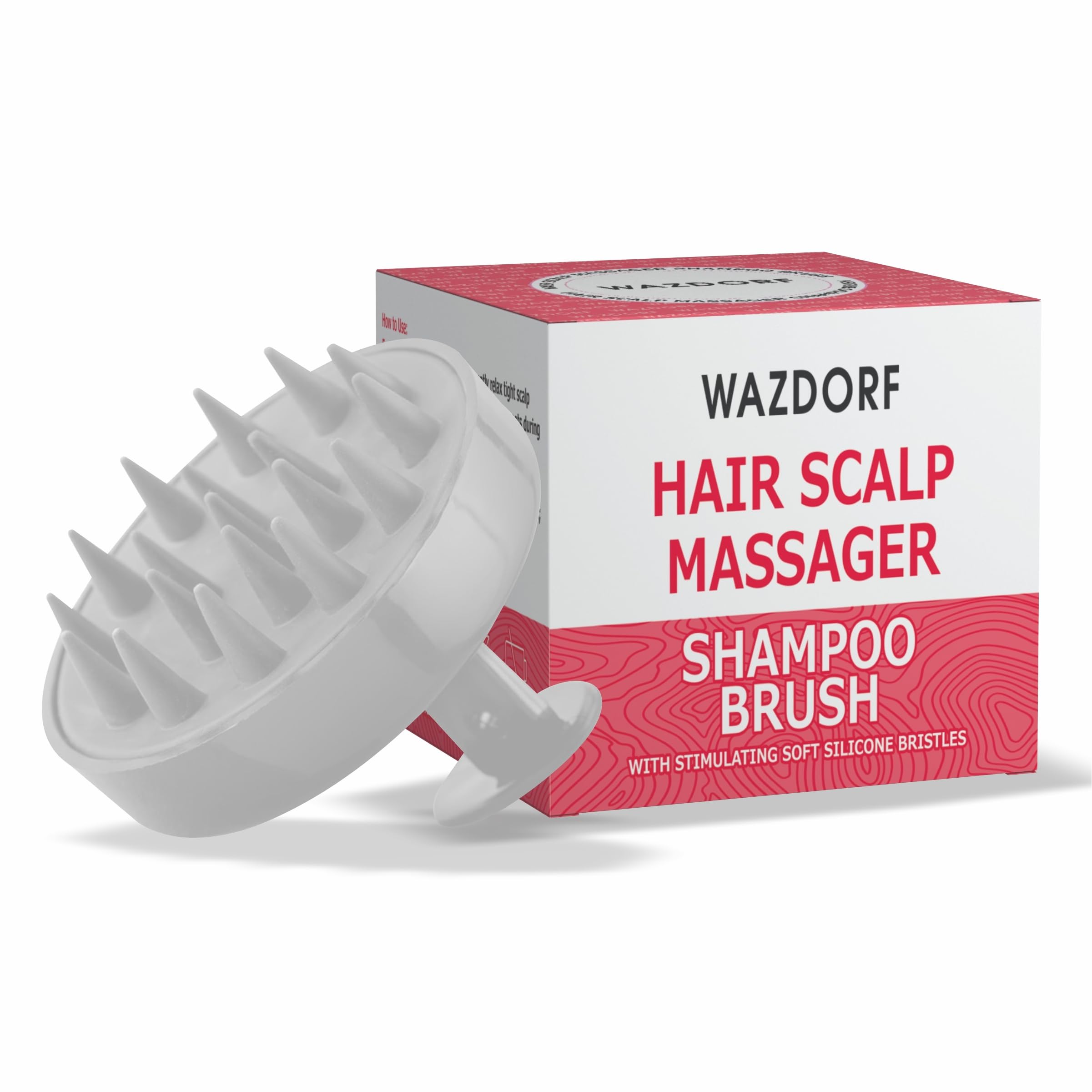 Wazdorf Scalp Massager Shampoo Brush, Eco-Friendly Wheat Straw Body With Soft Silicon Bristles, Hair Scalp Scrubber, Scalp Exfoliator Dandruff Removal, Prevents Hair Loss For Men, Women (White) (B0D9M7CCNT) Amazon Price History, Amazon Price Tracker