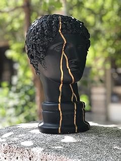 Hermes Statue, Hermes"Gold Streak", Greece Statue, Bust Statue, Greek God Sculpture, Male Sculpture, Sculpture Decor, Pop Art Sculpture