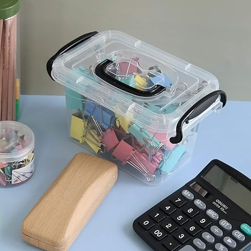 Miniatura 4 de Idotry - Paquete de 6 cajas de plástico con cierre de plástico transparente de 1,5 L