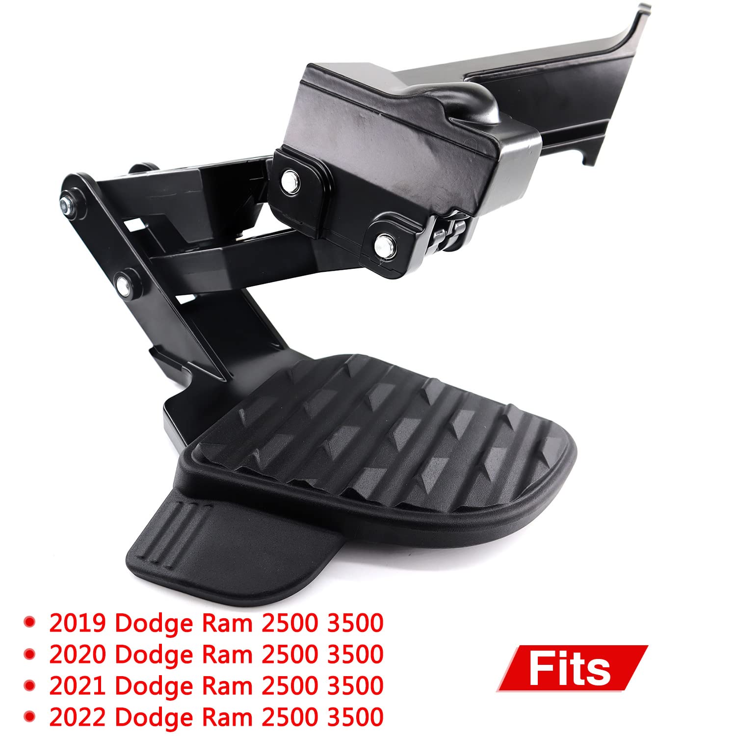 RJSPHH Rear Bed Step Retractable Bumper Step for 2019 2020 2021 2022 2023 Dodge Ram 2500 3500 Truck Rear Tailgate Bedsteps Replaces 82215842AH 82215842AD 82215842AE 82215842AC 82215842AG