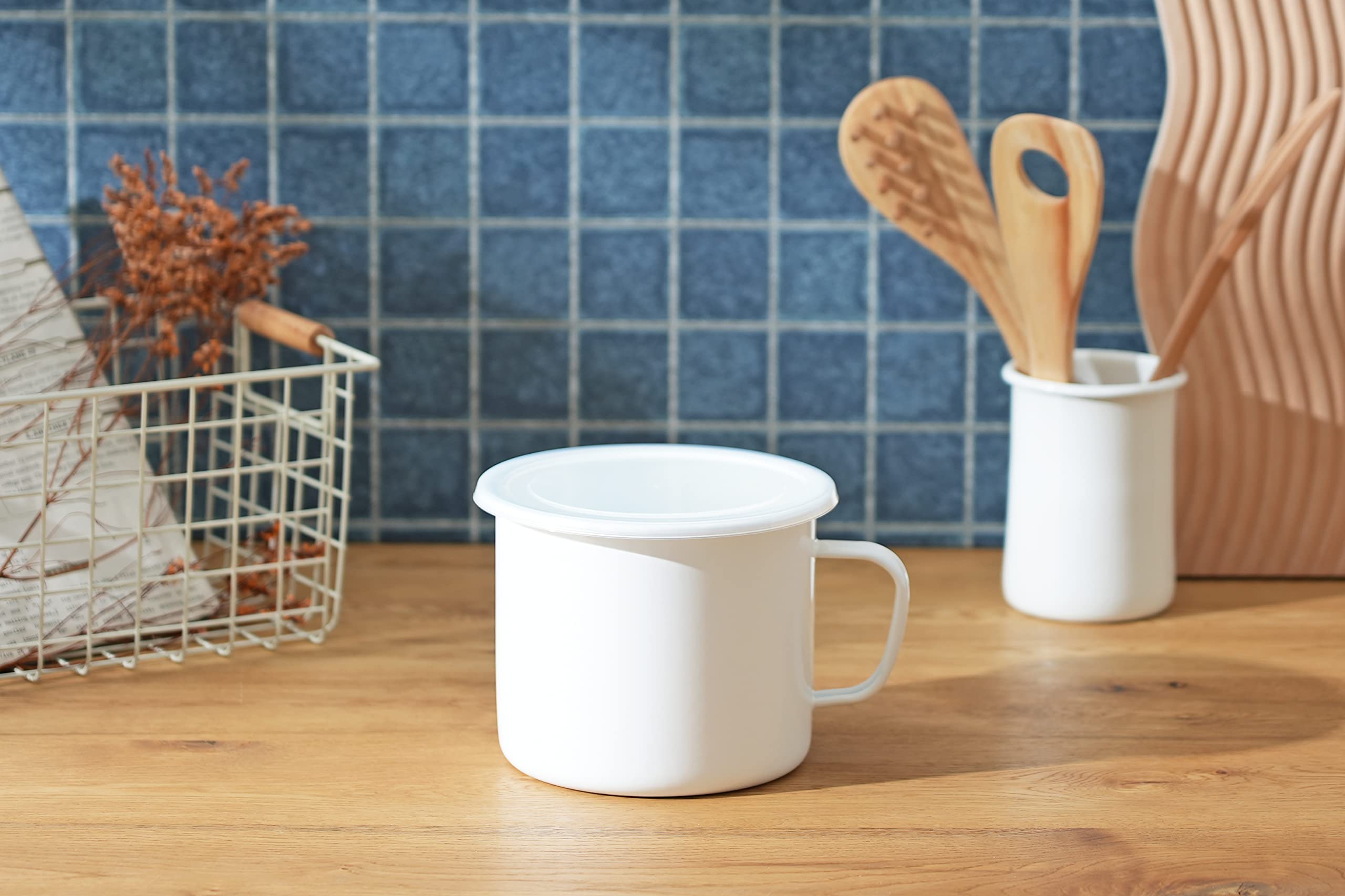 Amazon｜パール金属 ホーロー クックポット 14cm 丸型 IH対応 ブラン