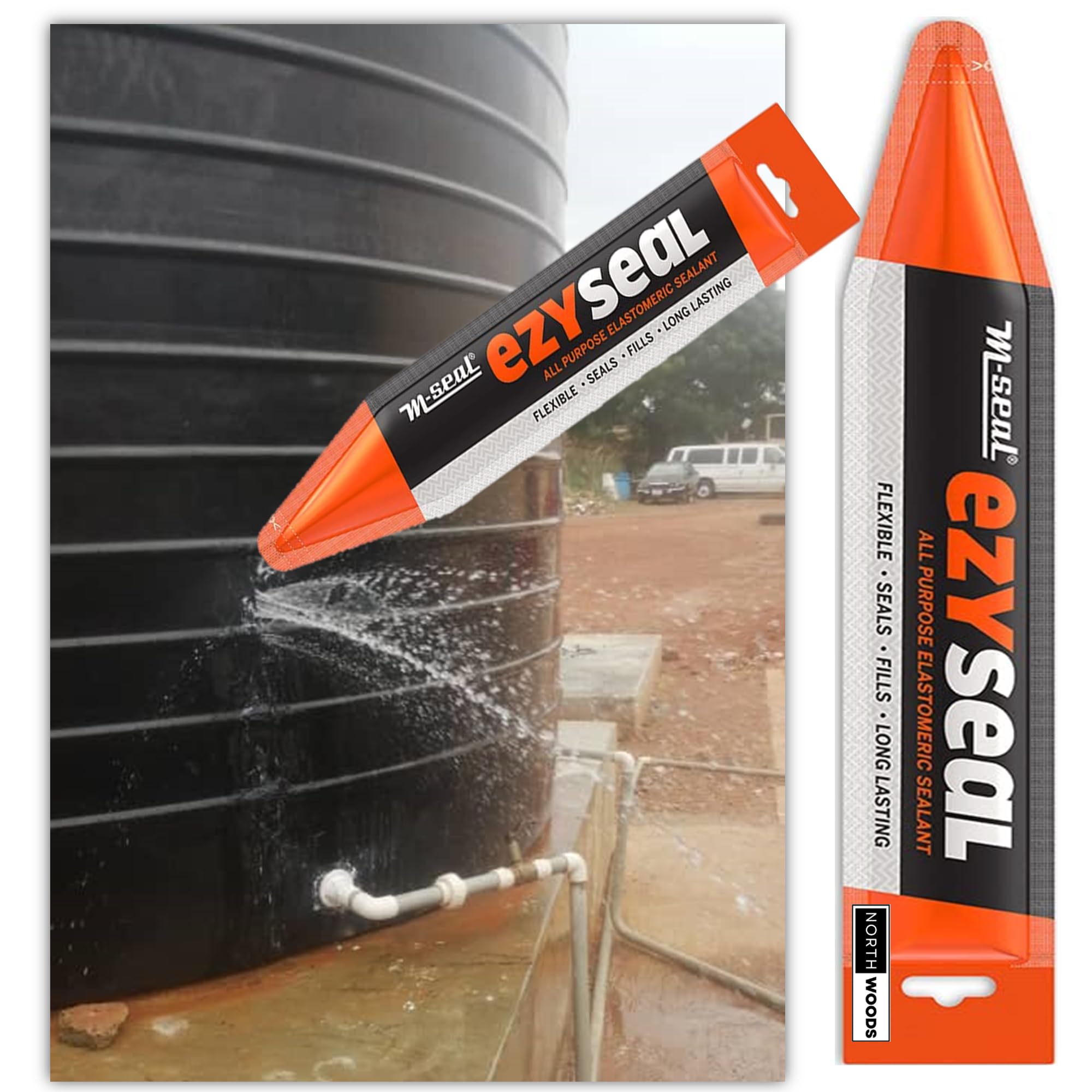 Pidilite M-Seal ezyseal sanitary white epoxy putty Multipurpose Sealant for Cracks, Holes, and Gaps-85g Northwoods