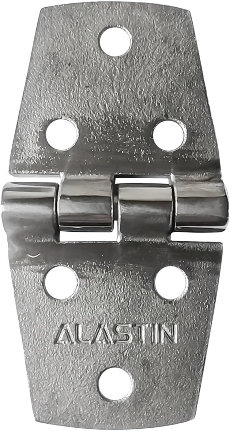 316 Stainless Steel Back Polished Casting Hinge 6 Holes Boat Cabin Door Flush Door Hinge Replacement 76 * 38mm