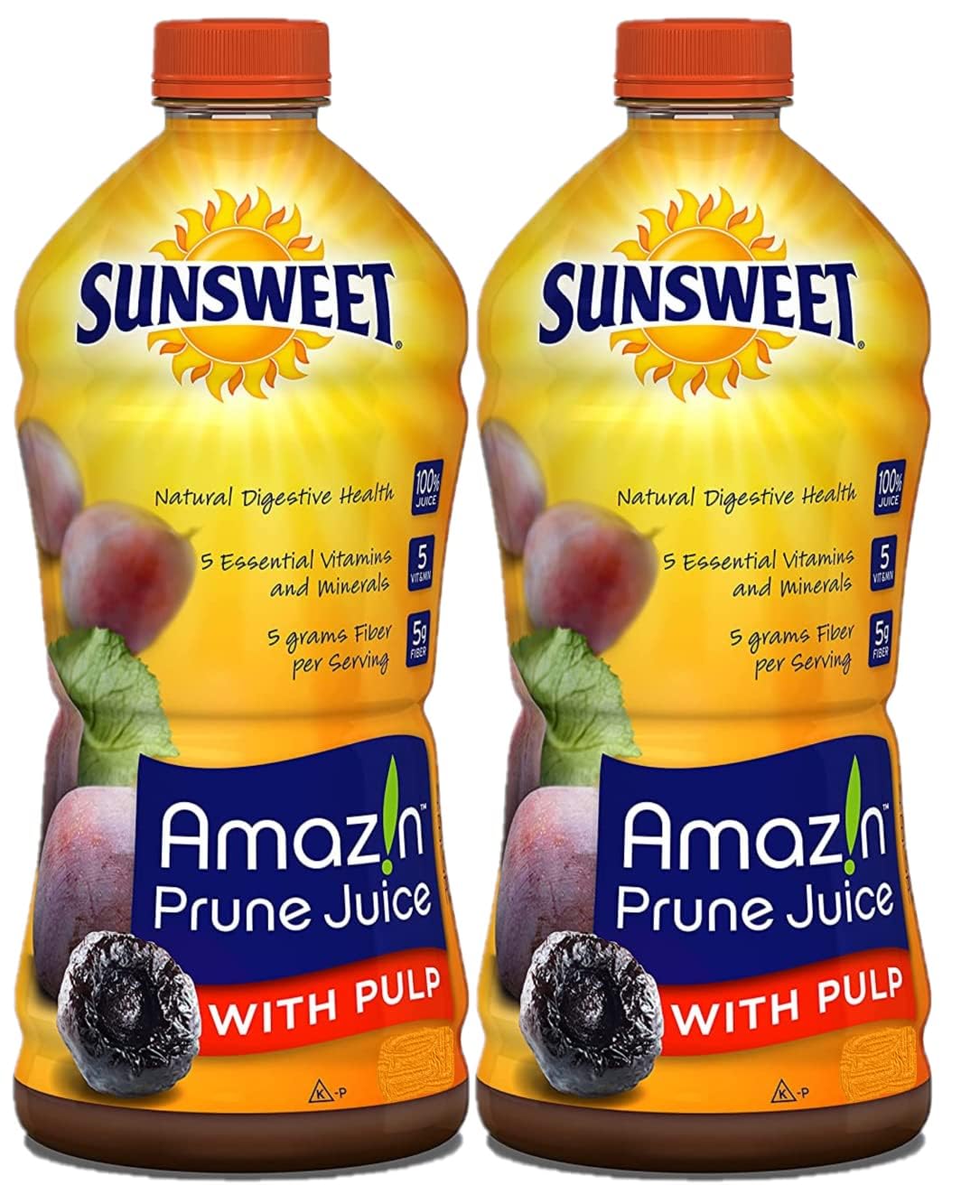 Sunsweet Amazin Prune Juice with Pulp 32 oz Bottle
