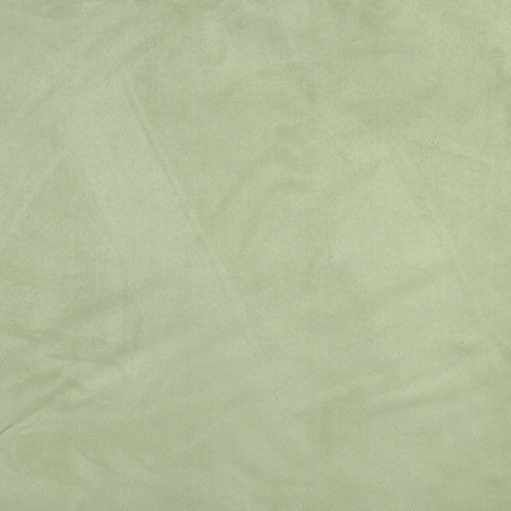 Light Green Solid Microsuede Microfiber Upholstery Grade Fabric by The Yard - SKU: Dotson Fern