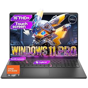 Dell 16-inch Touchscreen Business Laptop - AMD Ryzen 7 250 Beat Core 7 150U 16 Tops NPU AI