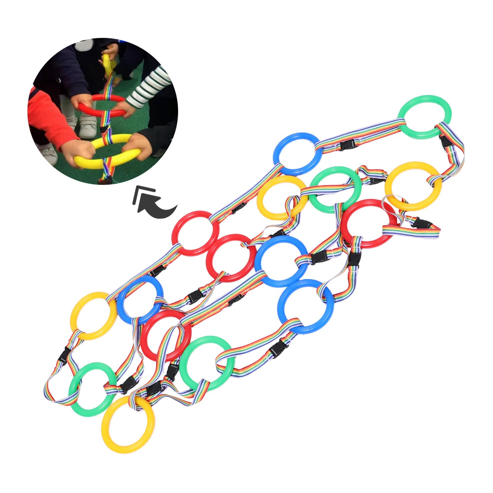 Pulsera Antipérdida para Niños, 12 Piezas, Poliéster, para Preescolar | Quick Adjust And Release, Diseño de Cuerda Childproof, Uso en Kindergarten y Etapa Toddler