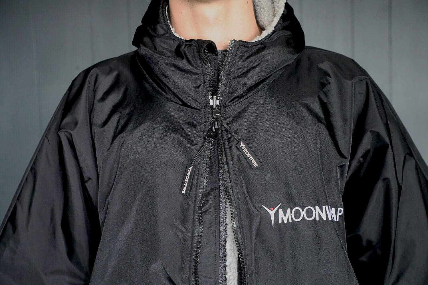 Frostfire Moonwrap - Adult Unisex Changing Robe with Fleece Lining - Waterproof Windproof Oversized Coat