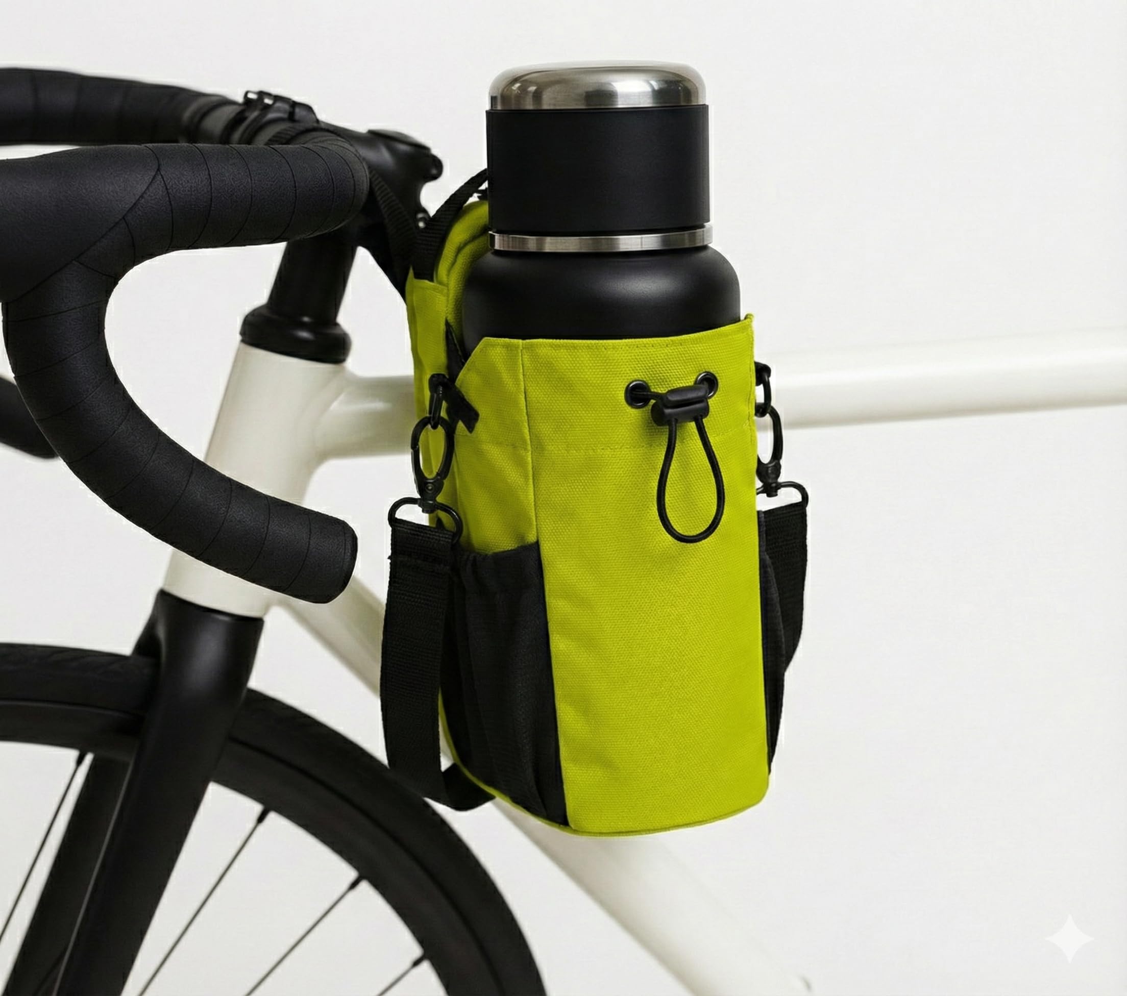 Sac Magnétique Sport Ultra Résistant 5 kg 3 Couleurs Vert Citron Accroche Aimantée pour Téléphone Bouteille Gym Course Vélo Voyage
