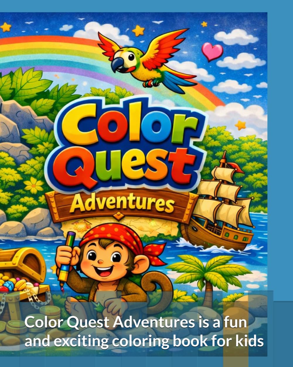 Color Quest Adventures: A FUN COLORING BOOK