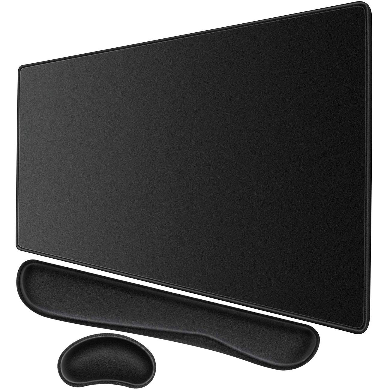 Tapis De Souris Ergonomique Nuage 3 En 1 – Repose-Poignet Mémoire De Forme + Tapis Souris + Sous-Verre, Antidérapant Pour Bureau & Gaming