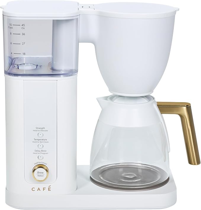Café Specialty Drip Coffee Maker 10-Cup Glass Carafe, Hot or