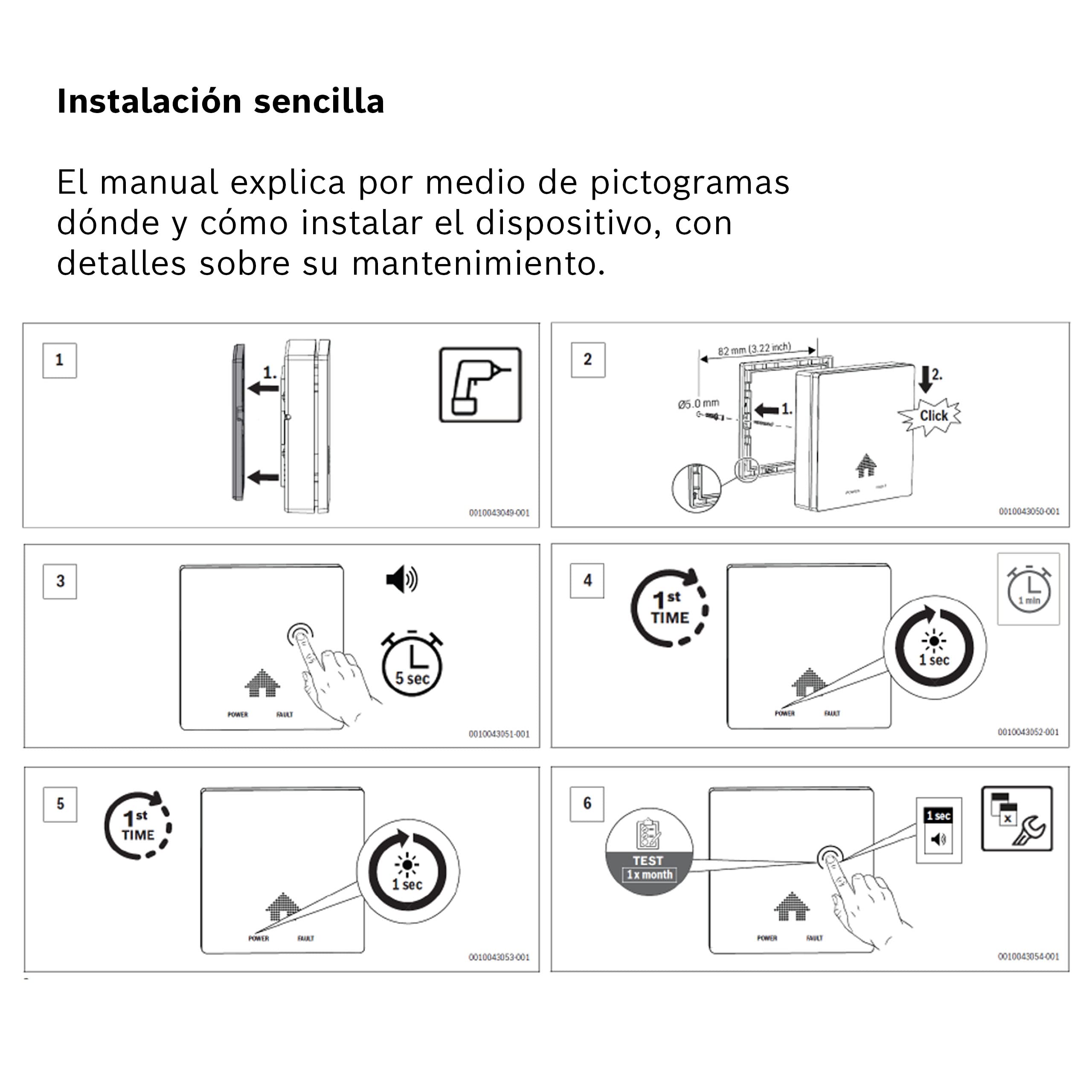 Bosch Detector De CO D-CO - Alarma De Monóxido De Carbono Fácil De Instalar con Modo De Memoria e Indicador De Fin De Vida