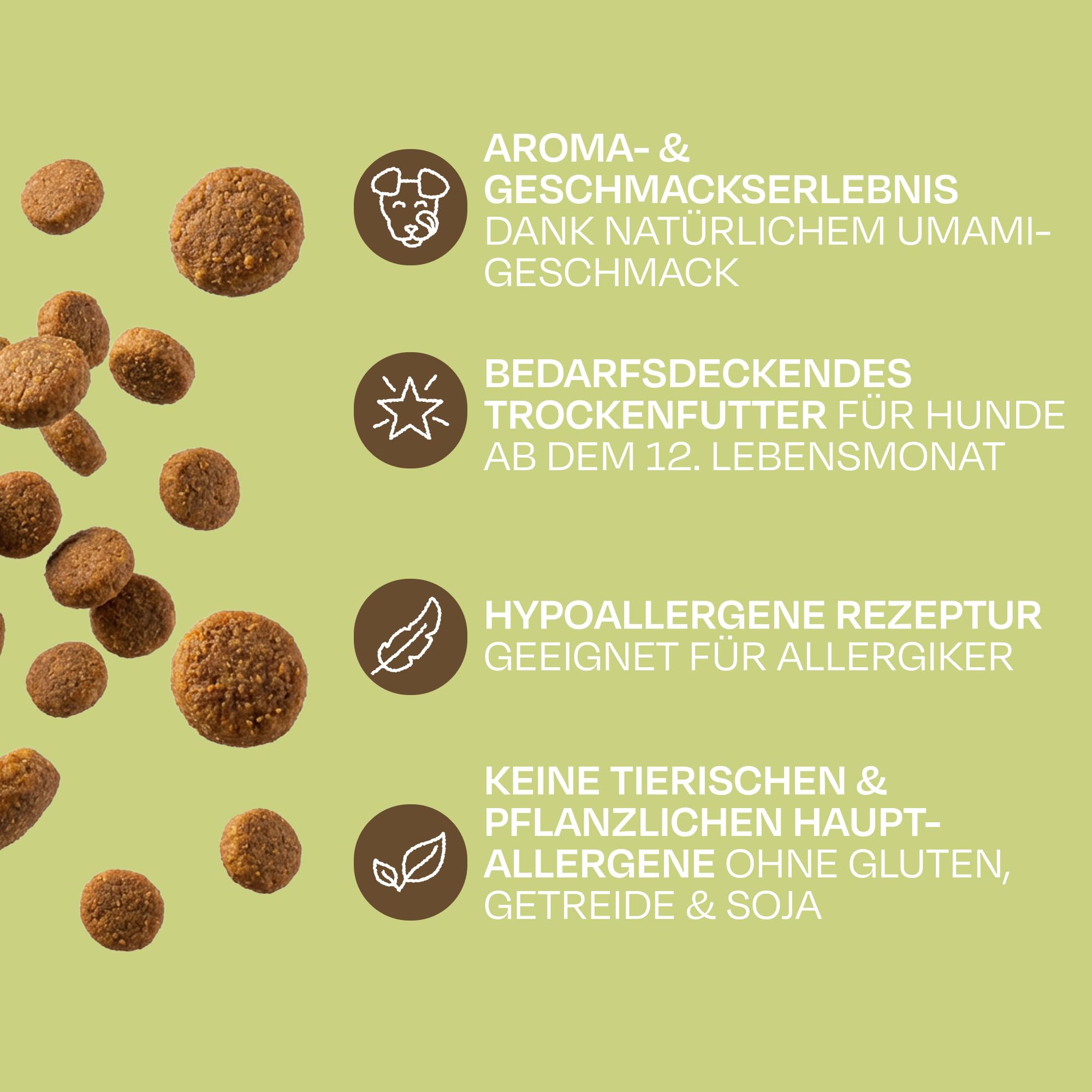 VEGDOG Green Crunch hipoalergiczna sucha karma dla psów 4 kg bez glutenu zbóż soi