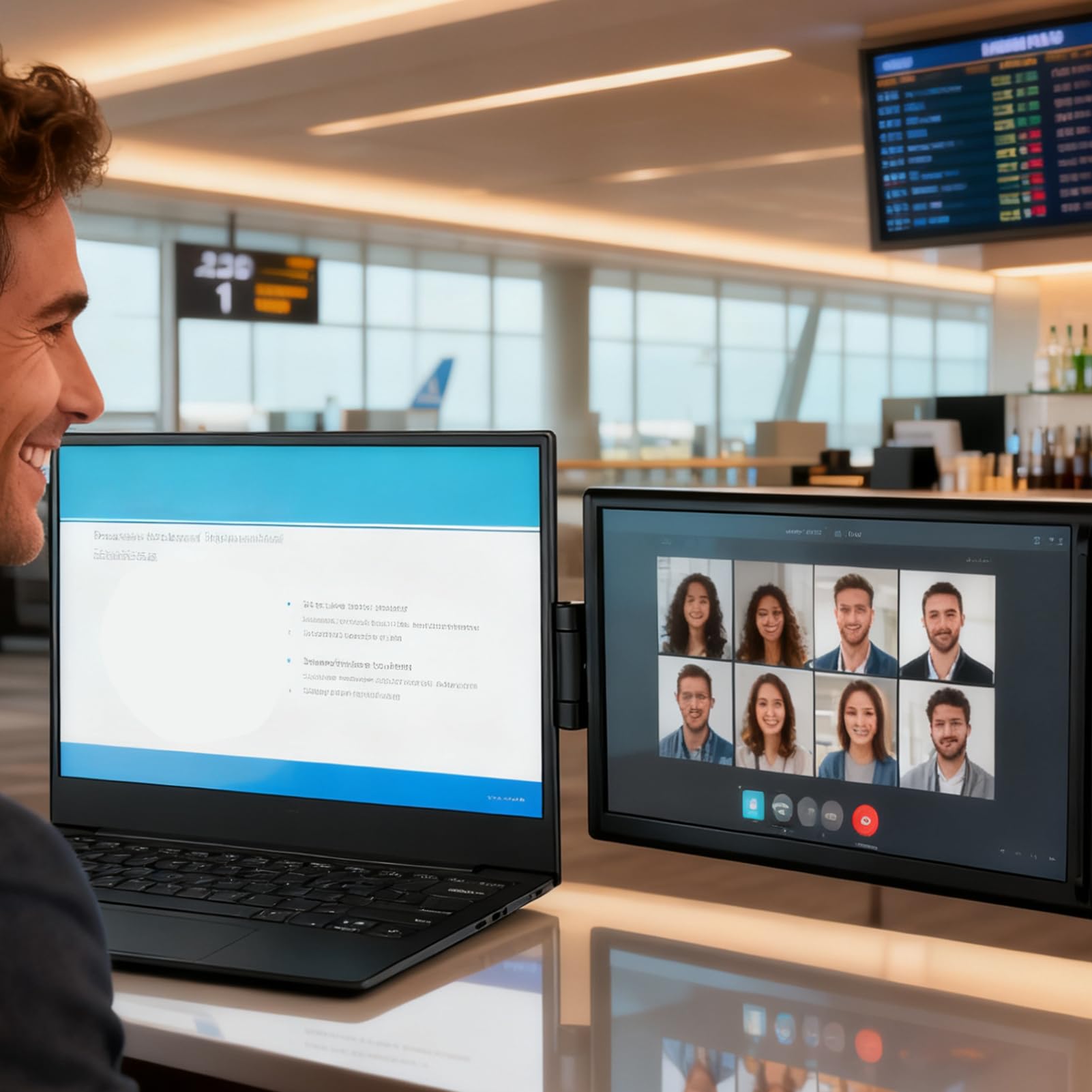 Zweiter Bildschirm Für Laptop Plug-and-Play Schlankes Computerzubehör | Zweiter Monitor Für Laptop für Reisen Homeoffice Kleinunternehmen Arbeit