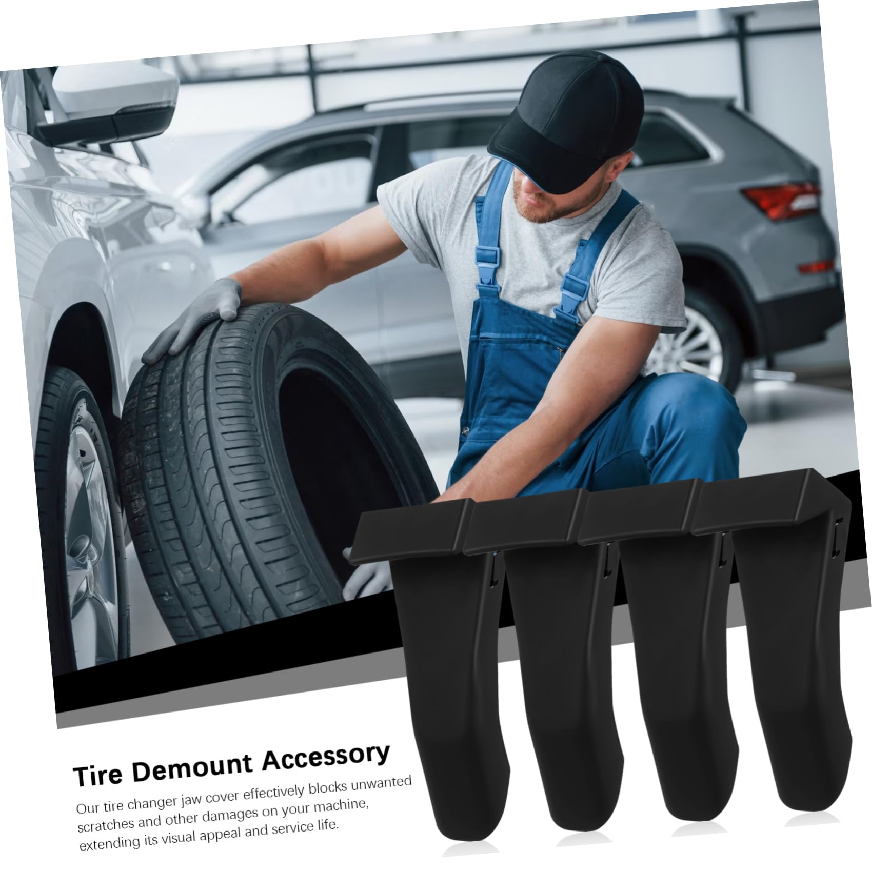 OUNONA 20pièces Protections pour Mâchoires De Démonte-Pneu Couvre-Jaws Robustes pour Changeur De Pneus Accessoires De Protection pour Machines