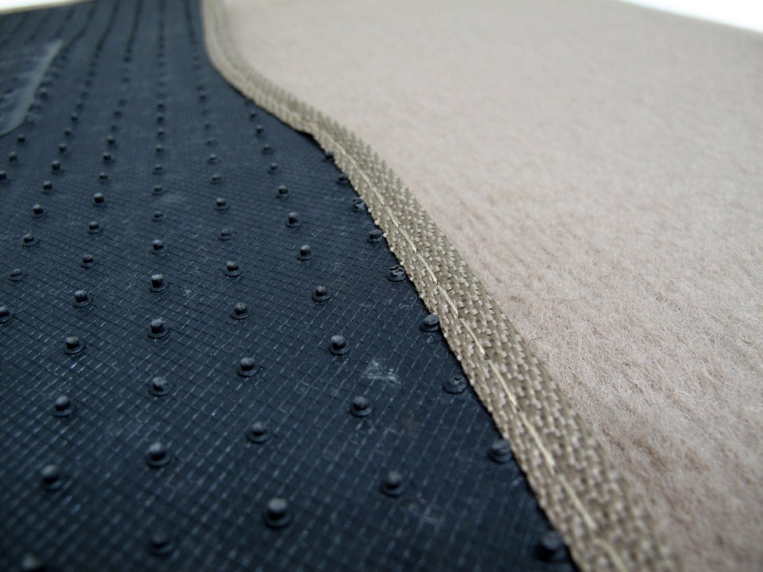 PrimeTrendz TM Universal Carpet Floor Mat 4 PC in Beige — view 3