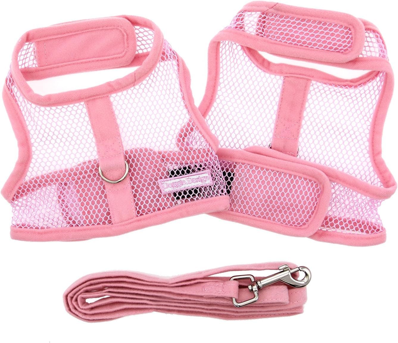 DOGGIE DESIGN Cool Mesh Dog Harness (Small, Solid Pink)