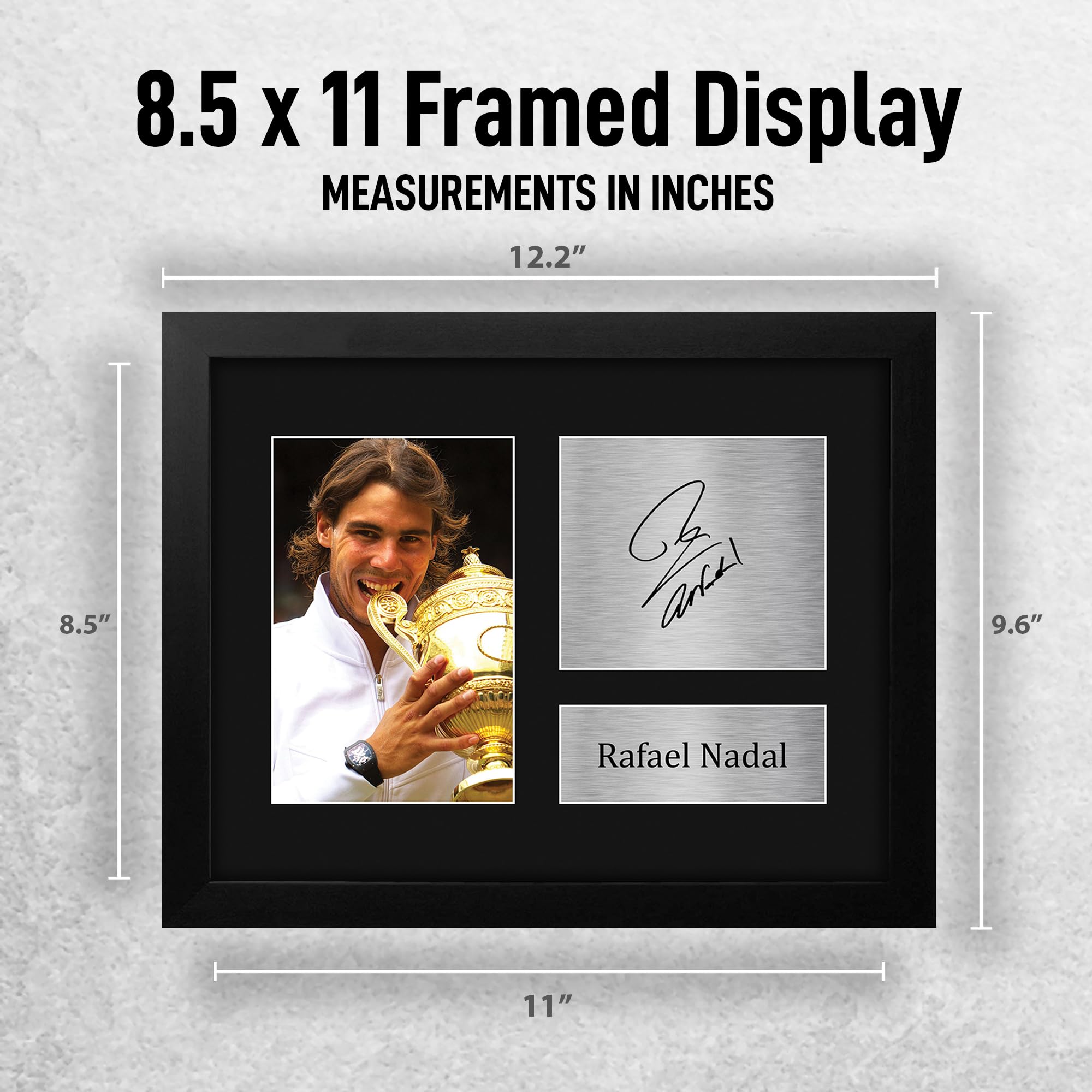 Amazon.com: HWC Trading Rafael Nadal US Open Wimbledon Framed