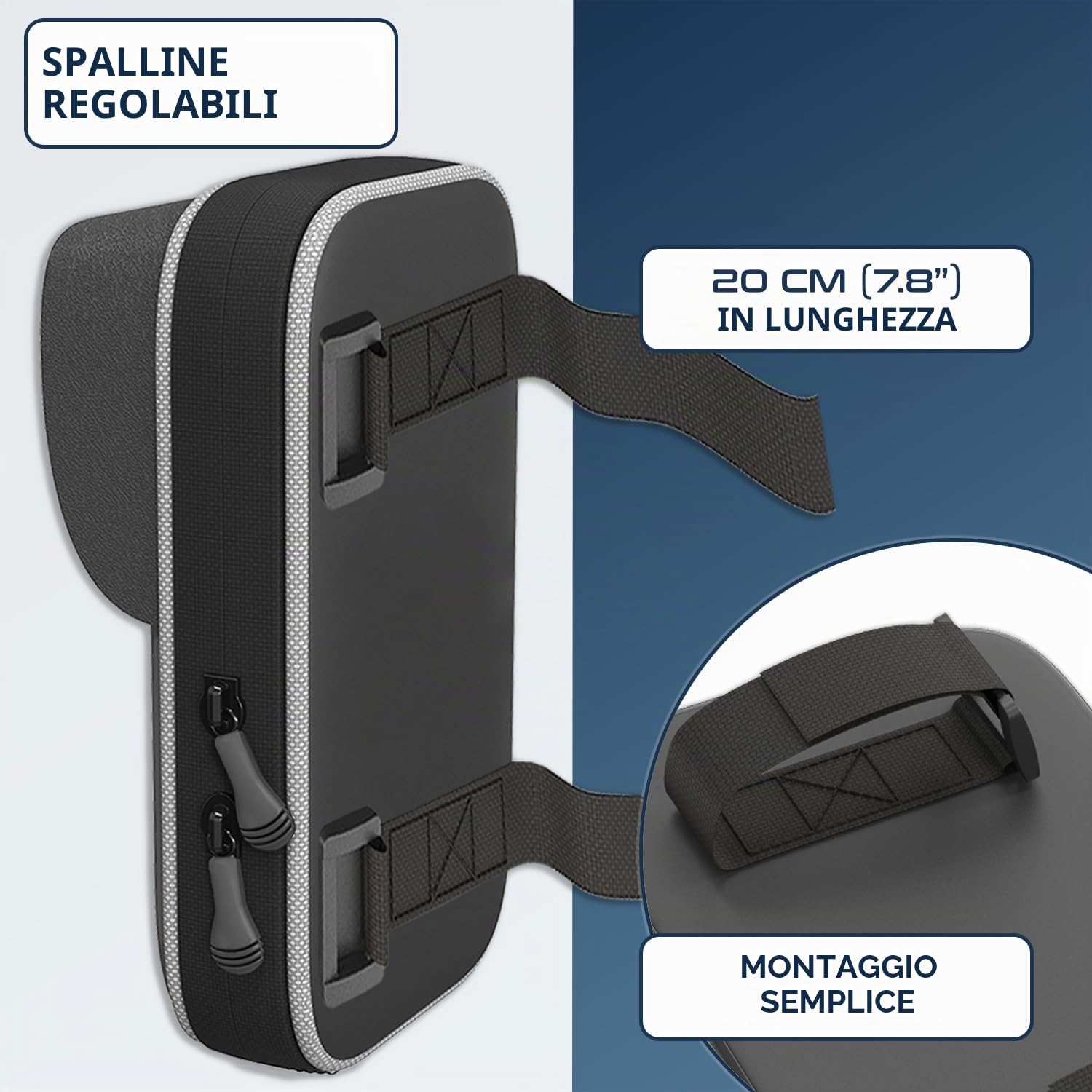 Borsa monopattino elettrico Compatibile con telefoni cellulari con schermo fino a 7,5" Design ergonomico e impermeabile Borsa per riporre e accedere rapidamente