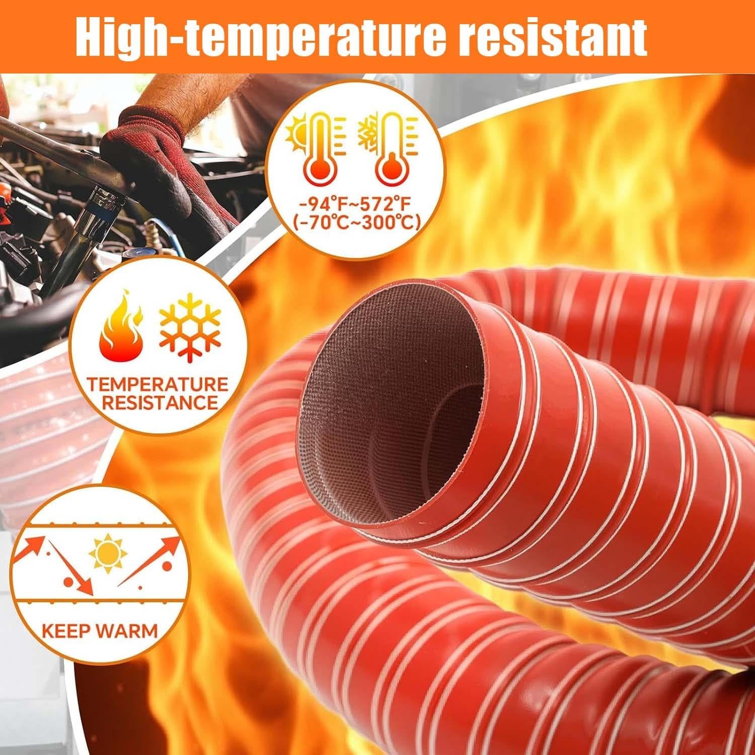 Manguera De Conducto De Aire Para Automóviles De Silicona Flexible 51mm