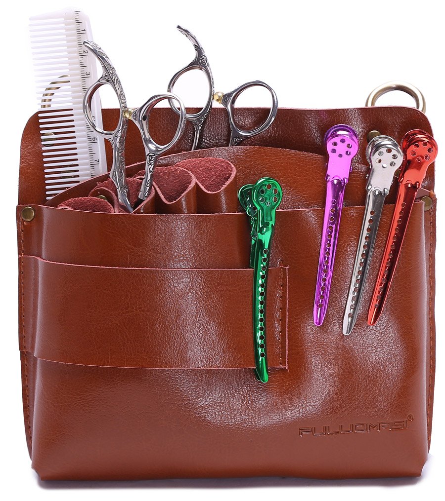 Large Barber Scissors Pouch with Belt, Salon Hairdresser