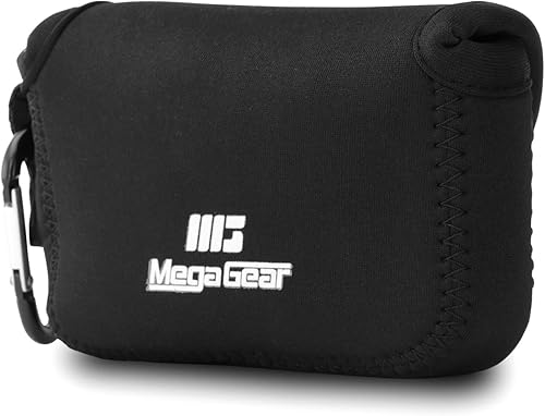 Miniatura 2 de MegaGear Funda de neopreno ultra ligera para cámara compatible con Panasonic Lumix DMC-ZS7 - Negro