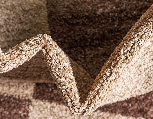 Miniatura 7 de Unique Loom - Tapete con diseño abstracto, informal, moderno y contemporáneo de la colección otoñal, de 2 x 6 pies, diseño en tonos beige y marrón