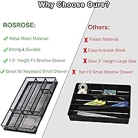 Vista 9 de Bandeja organizadora de cajones de escritorio, organizadores de cajones pequeños y organizador de cajones de oficina grande, organizador de cajones