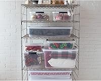 Vista 7 de Rubbermaid Cleverstore Clear 41 QT Pack of 6 Stackable Plastic Storage Containers with Durable Latching Clear Lids