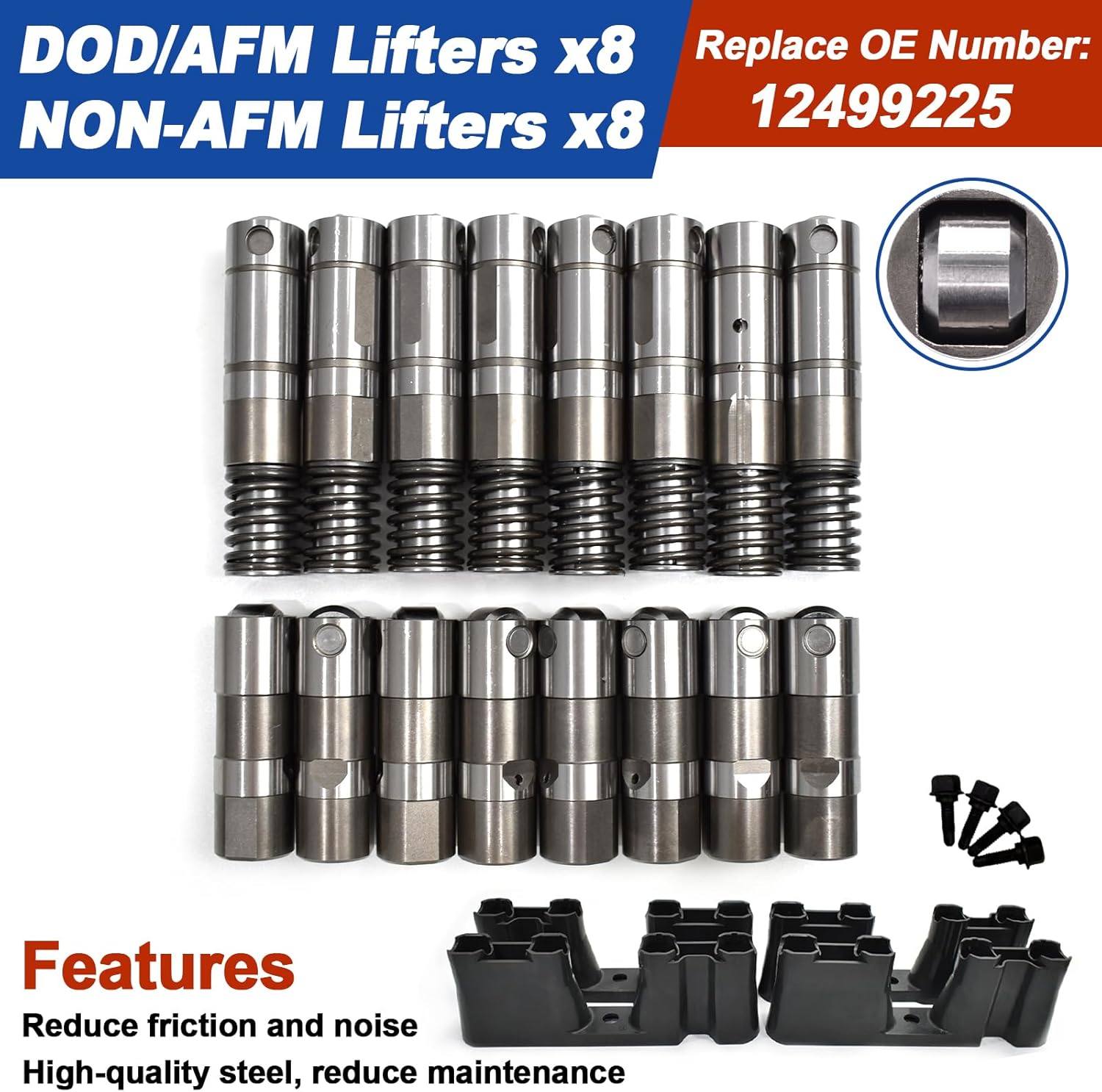 L83 AFM DOD 5.3 Camshaft Kit with Head Gasket Set, Fit for 2014-2018 Chevrolet Silverado Suburban Tahoe GMC Sierra Yukon Gen V #12499225 ES73121