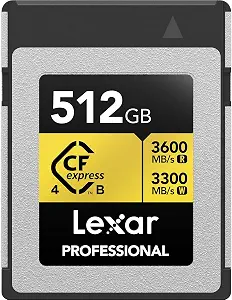 Lexar Gold Series Professional CFexpress 4.0 Type-B - 512GB Card