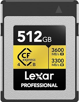 Lexar Lexar 512GB Professional Gold CFexpress 4.0 Type B Card
