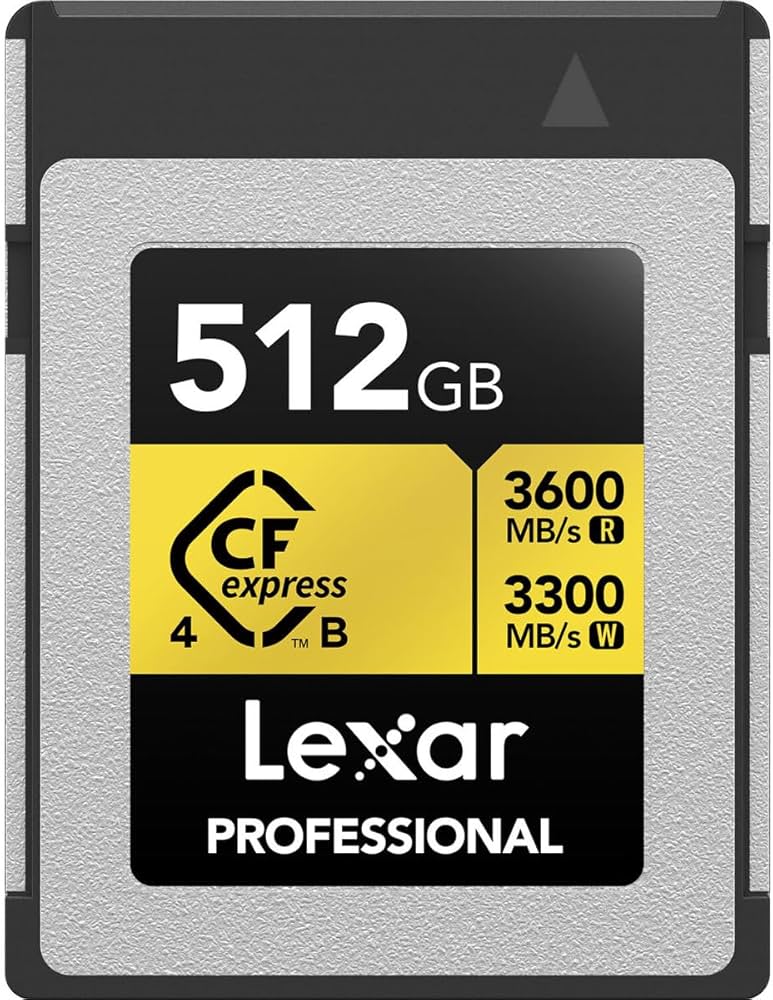 Amazon.com: Lexar Lexar 512GB Professional Gold CFexpress 4.0 Type